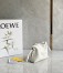 Loewe Flamenco Nano Clutch In White Nappa Leather