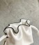 Loewe Flamenco Nano Clutch In White Nappa Leather