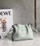 Loewe Flamenco Mini Clutch In Ash Grey Nappa Leather