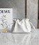 Loewe Flamenco Mini Clutch In White Nappa Leather