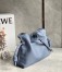 Loewe Flamenco Clutch In Atlantic Blue Nappa Leather