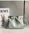 Loewe Flamenco Clutch In Ash Grey Nappa Leather