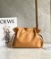 Loewe Flamenco Clutch In Brown Nappa Leather