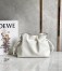 Loewe Flamenco Clutch In White Nappa Leather