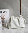 Loewe Flamenco Clutch In White Nappa Leather