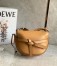 Loewe Small Gate Bag In Brown Calfskin and Jacquard