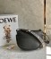 Loewe Small Gate Bag In Black Calfskin and Jacquard