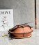Loewe Small Gate Bag In Tan Calfskin and Jacquard