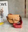Loewe Mini Gate Dual Bag In Brown Calfskin