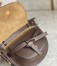 Loewe Mini Gate Dual Bag In Chocolate Calfskin