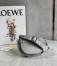 Loewe Gate Dual Mini Bag In Grey Calfskin