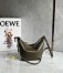 Loewe Mini Hammock Hobo Bag in Dark Green Calfskin 