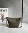 Loewe Mini Hammock Hobo Bag in Dark Green Calfskin 