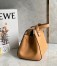 Loewe Hammock Nugget Bag In Brown Calfskin