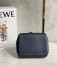 Loewe Hammock Nugget Bag In Navy Blue Calfskin