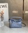 Loewe Puzzle Mini Bag In Atlantic Blue Calfskin Leather