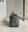 Loewe Puzzle Mini Bag In Asphalt Grey Grained Calfskin