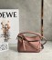 Loewe Puzzle Mini Bag In Dark Blush Grained Calfskin 