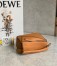 Loewe Puzzle Mini Bag In Brown Grained Calfskin 