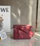 Loewe Puzzle Mini Bag In Plumrose Satin Calfskin