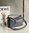 Loewe Puzzle Small Bag In Asphalt Grey Grained Leather