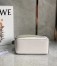 Loewe Puzzle Small Bag In Grey/Cream/White Calfskin