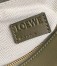 Loewe Puzzle Small Bag In Green/Oat Calfskin