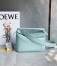 Loewe Puzzle Small Bag In Aquamarine Satin Calfskin