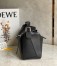 Loewe Puzzle Medium Bag In Black Classic Calfskin