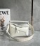 Loewe Puzzle Edge Small Bag In White Satin Calfskin