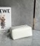 Loewe Puzzle Edge Small Bag In White Satin Calfskin