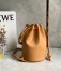 Loewe Small Sailor Bucket Bag In Brown Nappa Leather