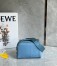 Loewe Mini Camera Crossbody Bag in Blue Calfskin