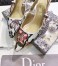 Dior J'Adior Slingback 65mm Pumps In Rosa Mutabilis Embroidered Cotton