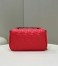 Fendi Baguette Chain Midi Bag In Red Nappa Leather