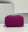 Fendi Midi Baguette Chain Bag In Fuchsia FF Fabric