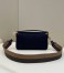 Fendi Medium Baguette Bag In Blue FF Canvas