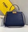 Fendi Peekaboo Pocket Medium Bag In Blue Calfskin