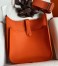 Hermes Evelyne III PM 29 Handmade Bag in Orange Clemence Leather