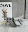 Loewe Gate Dual Mini Bag In Grey Calfskin