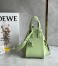 Loewe Compact Hammock Bag in Lime Green Satin Calfskin