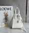 Loewe Compact Hammock Bag in White Satin Calfskin