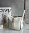 Loewe Compact Hammock Bag in White Satin Calfskin