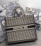 Dior Book Tote Bag In Houndstooth Embroidery Canvas