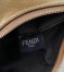 Fendi Fendigraphy Small Hobo Bag In Gold Laminated Leather