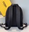 Fendi Diabolic Eyes Nylon And Leather Backpack