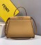 Fendi Peekaboo Pocket Medium Bag In Beige Calfskin