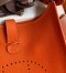 Hermes Evelyne III PM 29 Handmade Bag in Orange Clemence Leather