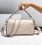 Fendi Medium Baguette Bag In White Grain Leather