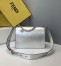 Fendi Kan U Bag In Mirror-effect Silver Leather